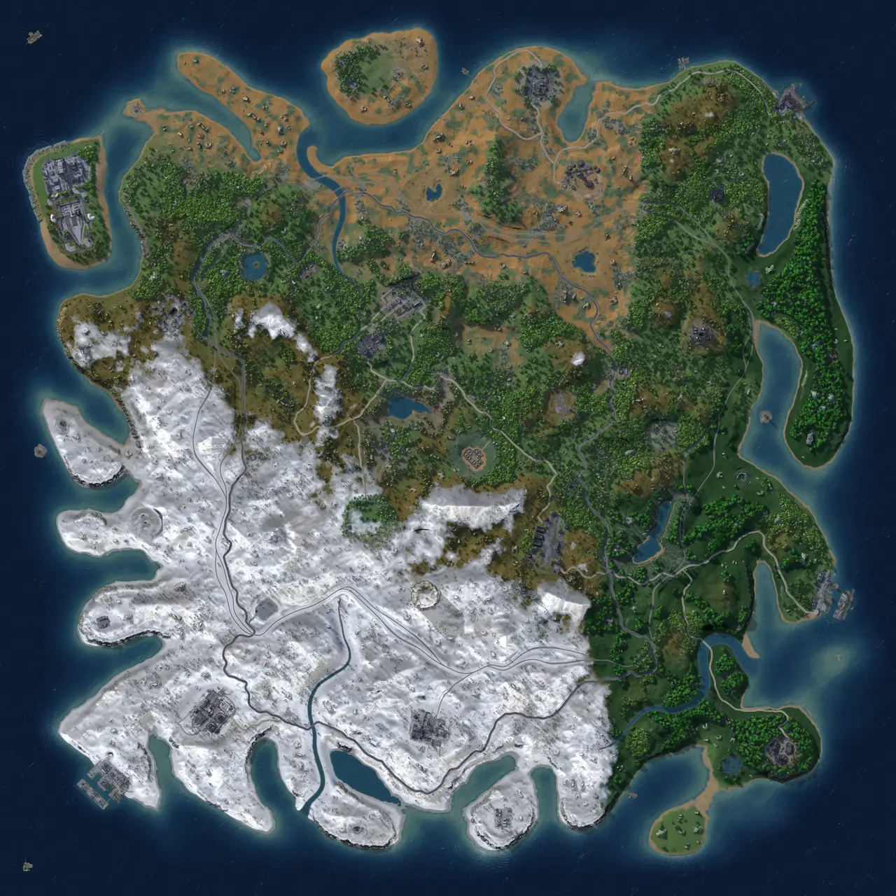 Custom Map :: Rust Map :: Just-Wiped
