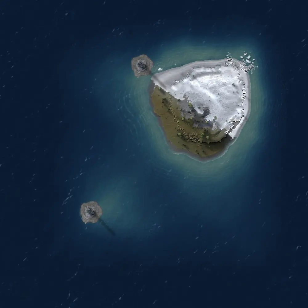Rust Map: Procedural Map, Size: 1000, Seed: 957403341, 3 Monuments