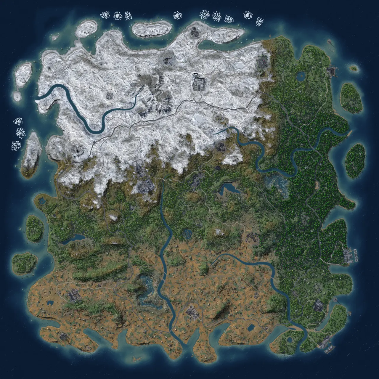 Procedural Map :: Rust Map :: Just-Wiped