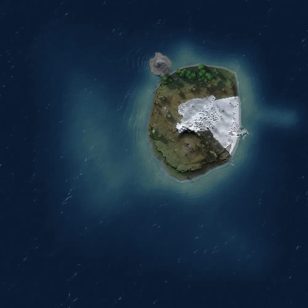 Rust Map: Procedural Map, Size: 1000, Seed: 1337, 3 Monuments