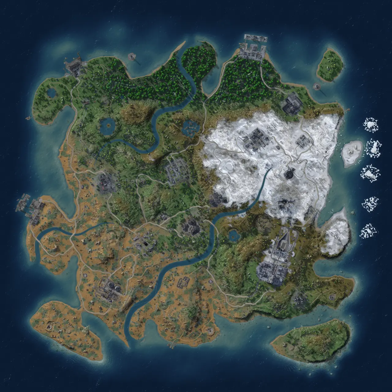 Procedural Map :: Rust Map :: Just-Wiped