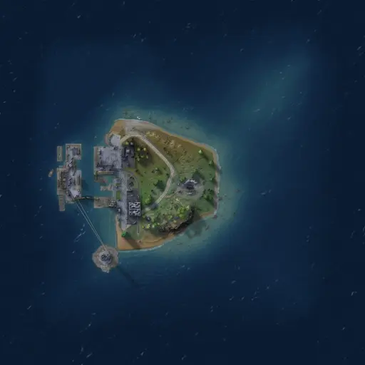 Thumbnail Rust Map: Procedural Map, Size: 1000, Seed: 1, 4 Monuments