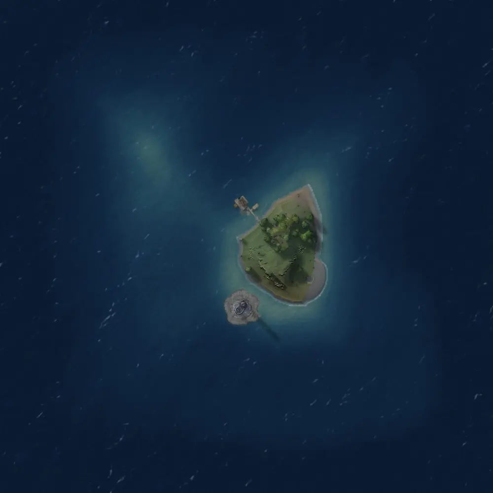 Rust Map: Procedural Map, Size: 1000, Seed: 13108, 3 Monuments