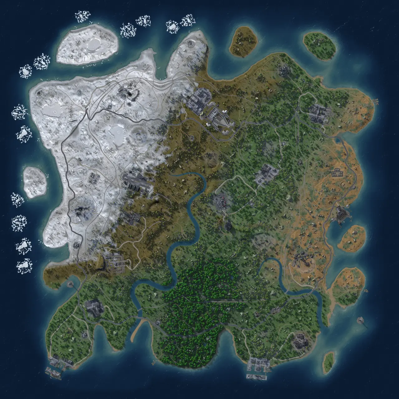 Rusting Oil Custom Map :: Rust Map :: Just-Wiped
