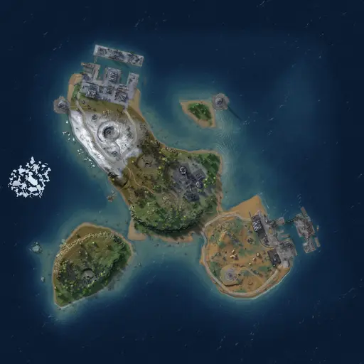 Thumbnail Rust Map: Procedural Map, Size: 1500, Seed: 1234567, 6 Monuments