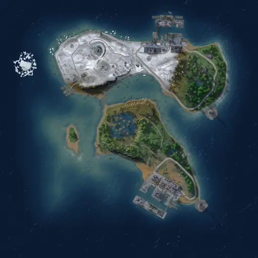 Thumbnail Rust Map: Procedural Map, Size: 1500, Seed: 1234, 6 Monuments